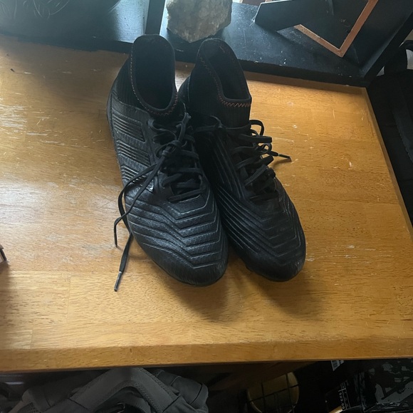 Adidas Predator Black Soccer Cleats - Picture 1 of 5
